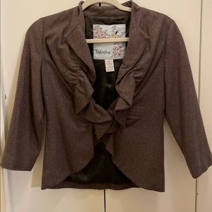 Anthropologie Tabitha Blazer- Brown Sz 4
